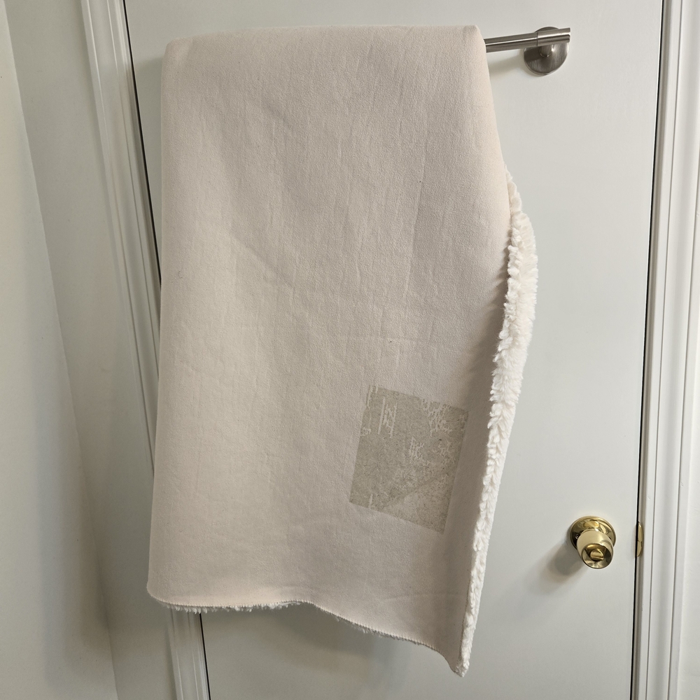 Faux Fur Rectangle Rug, Ivory - Picture 4 of 12